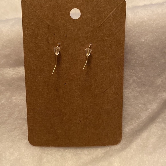 White Reindeer with Black Antlers Christmas Dangle Earrings - Picture 4 of 4